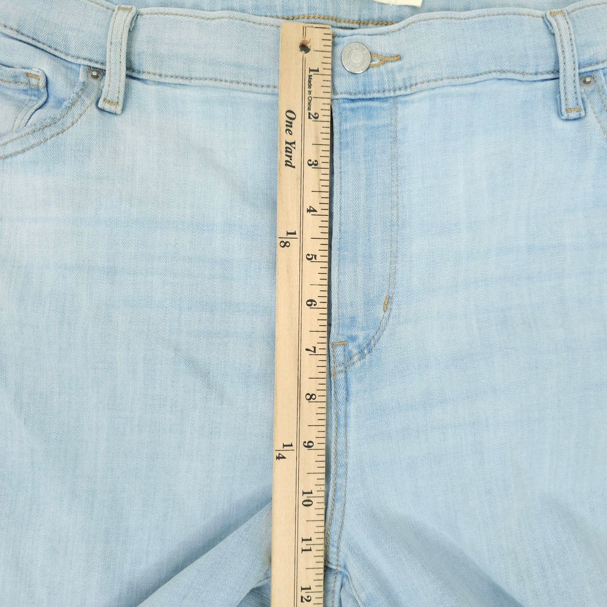 Levi's Levis 724 High Rise Straight Jeans Womens Size 20W Frayed He Size 39" - 4 Thumbnail