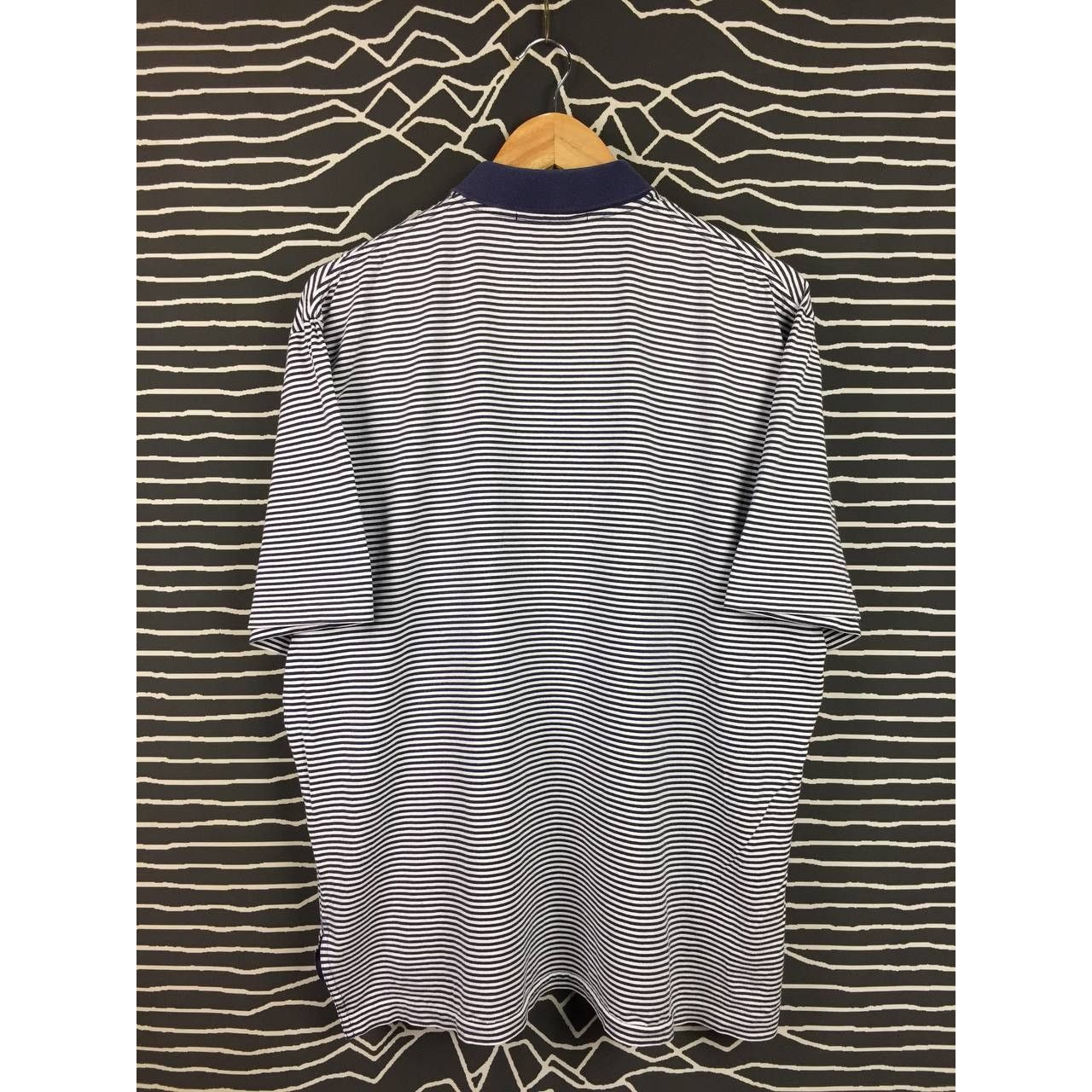 Polo Ralph Lauren × Vintage Vtg Polo Golf Ralph Lauren Small Logo Striped Polo Tee Size US L / EU 52-54 / 3 - 5 Thumbnail