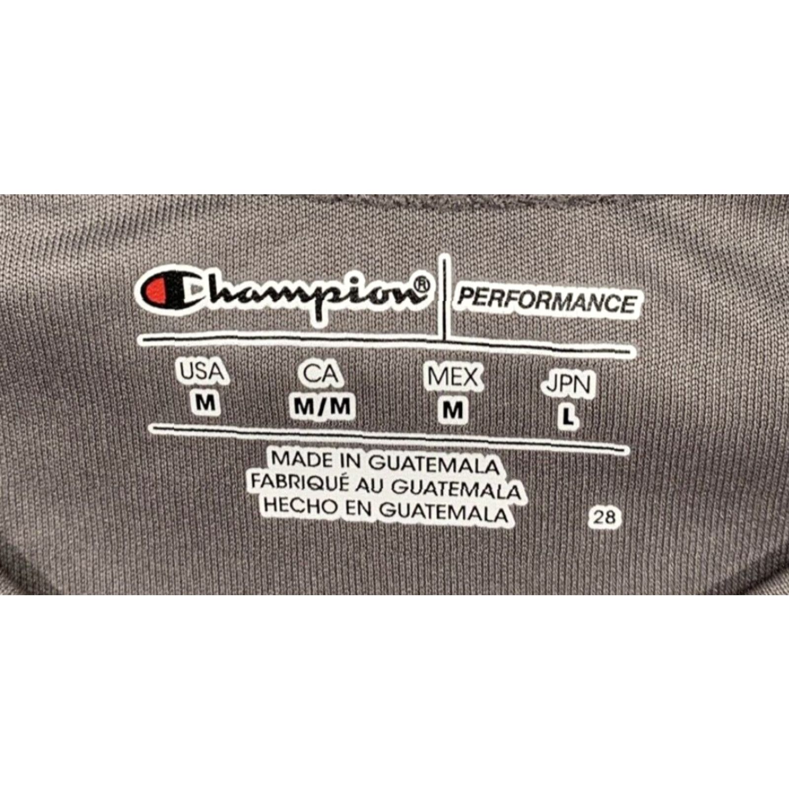 Champion Champion T-Shirt Men’s Medium Athletic V-Neck Gray Logo NWT Performance Size US M / EU 48-50 / 2 - 7 Thumbnail