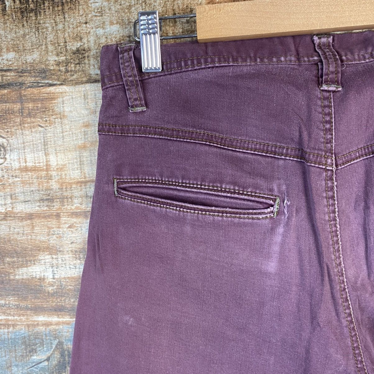 Japanese Brand DL G Ground Purple Cargo Multipocket Pants #C1001 Size US 33 - 18 Thumbnail