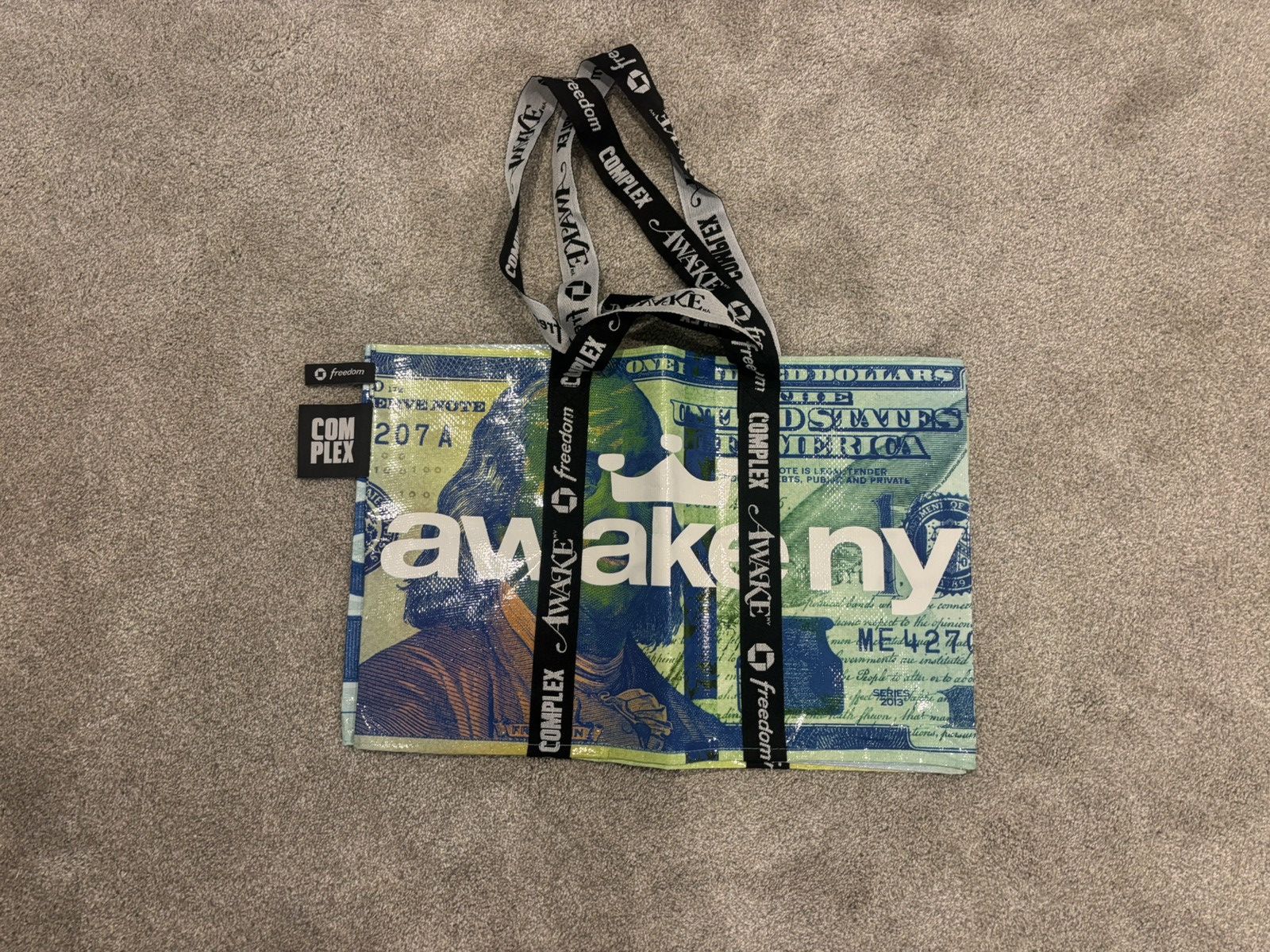 Awake NY Awake NY Tote Bag Complexcon Exclusive Blue Size ONE SIZE - 2 Thumbnail