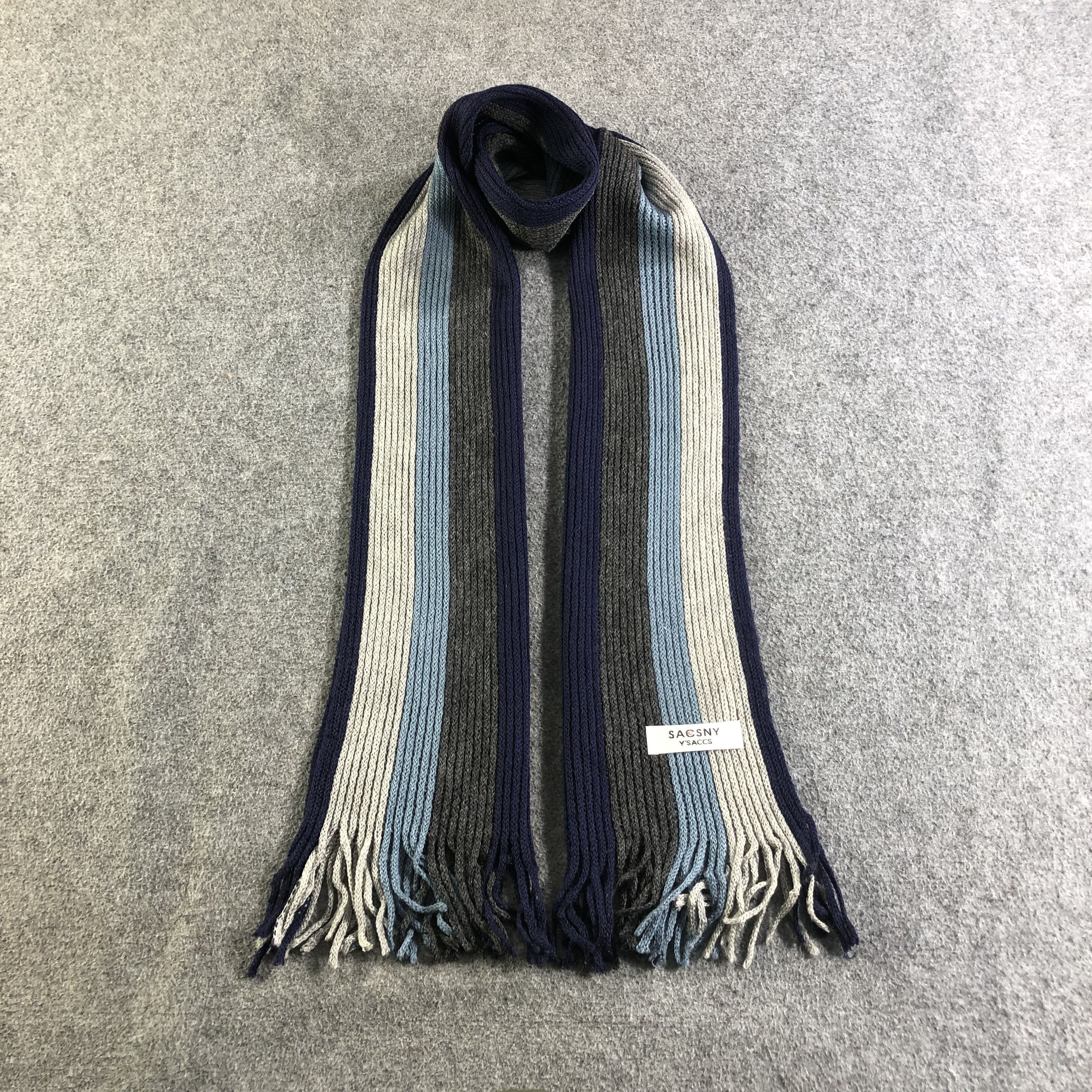 Yohji Yamamoto Yohji Yamamoto Knit Wool Scarf Muffler Neckwear V2503 Size ONE SIZE - 1 Thumbnail