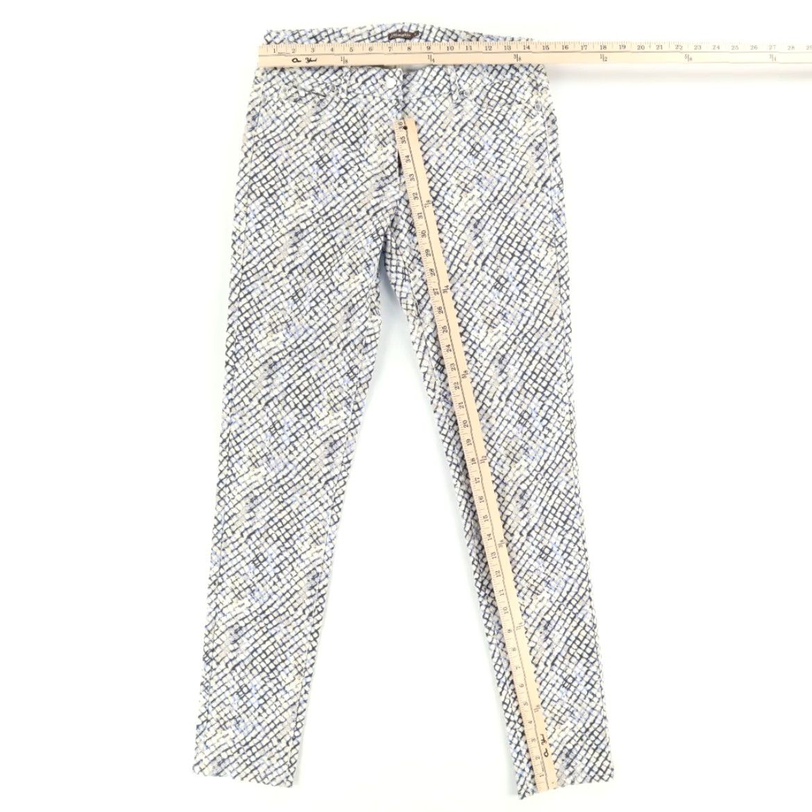 J.McLaughlin J McLaughlin Skinny Stretch Canvas Jeans Pants Mult-Colored Patterned Women's 4 Size 27" / US 4 / IT 40 - 3 Thumbnail