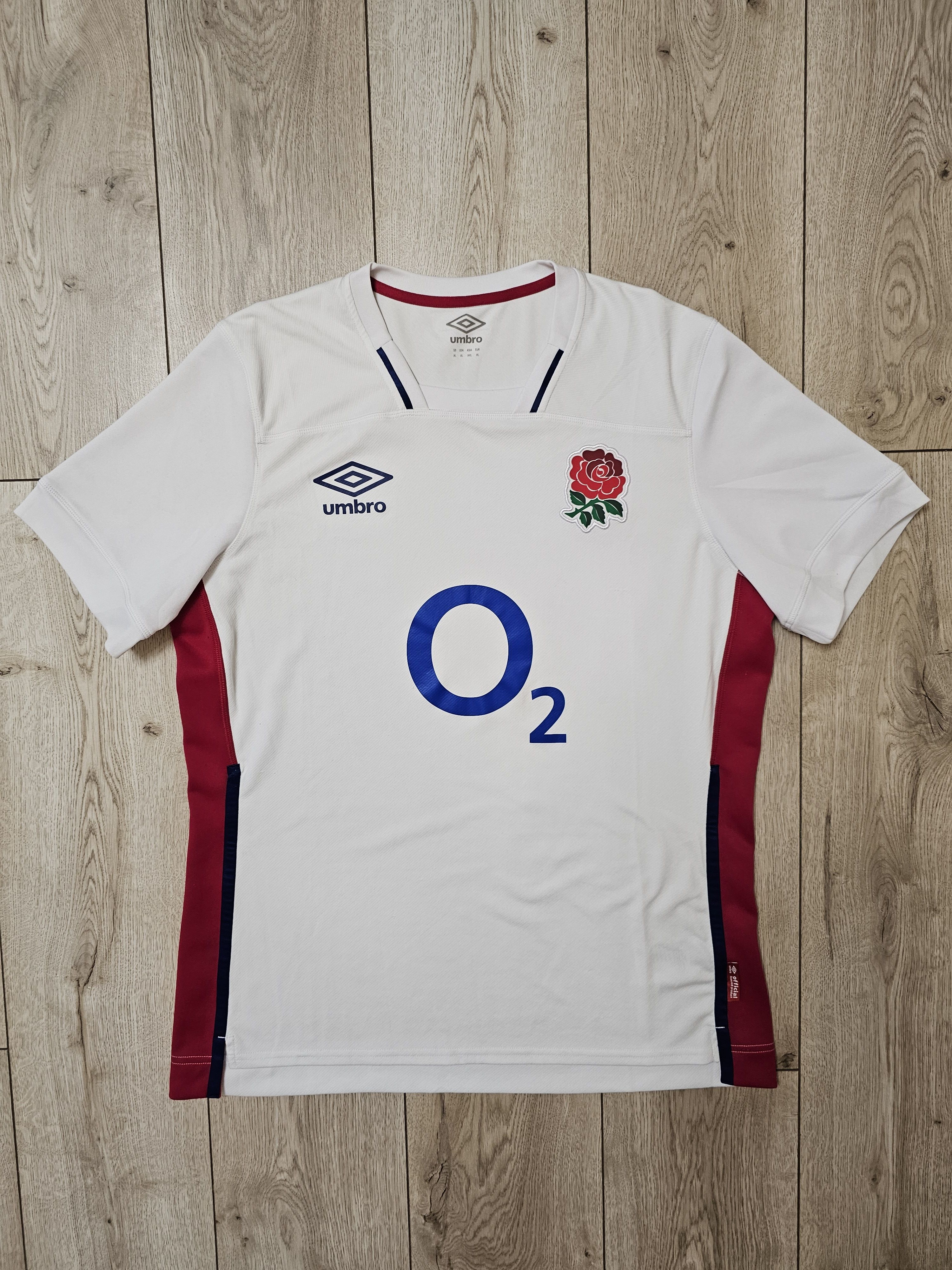 Umbro ENGLAND RUGBY JERSEY RUGBY SHIRT AWAY WHITE Size US XL / EU 56 / 4 - 1 Thumbnail
