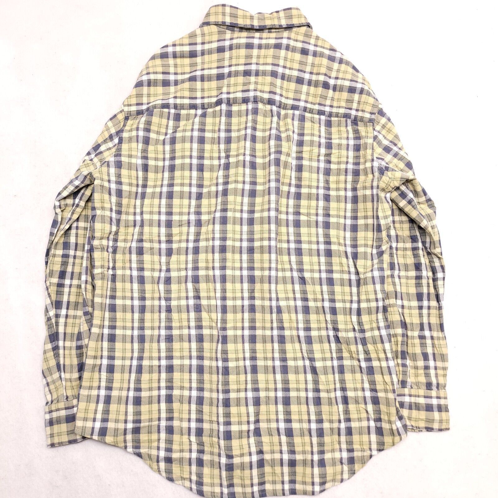 Roundtree & Yorke Roundtree & Yorke Madras Flannel Shirt Mens Size S Yellow Size US S / EU 44-46 / 1 - 10 Thumbnail