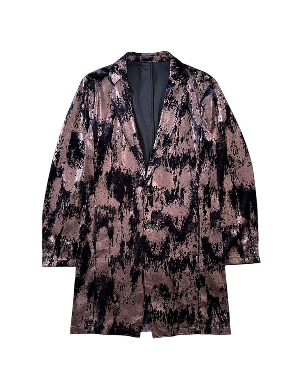 Tornado Mart Tornado Mart Coated Velvet Long Coat Size US M / EU 48-50 / 2 - 1 Thumbnail