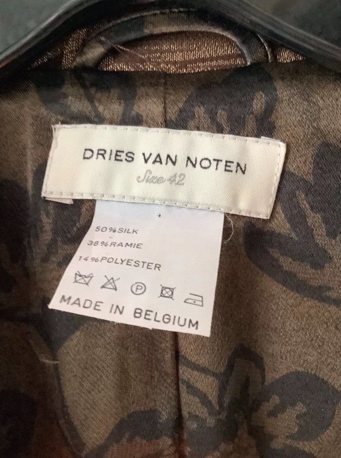 Dries Van Noten Dries van noten Gold silk suit jacket 2412-Nextarrow Size US XS / EU 42 / 0 - 4 Thumbnail