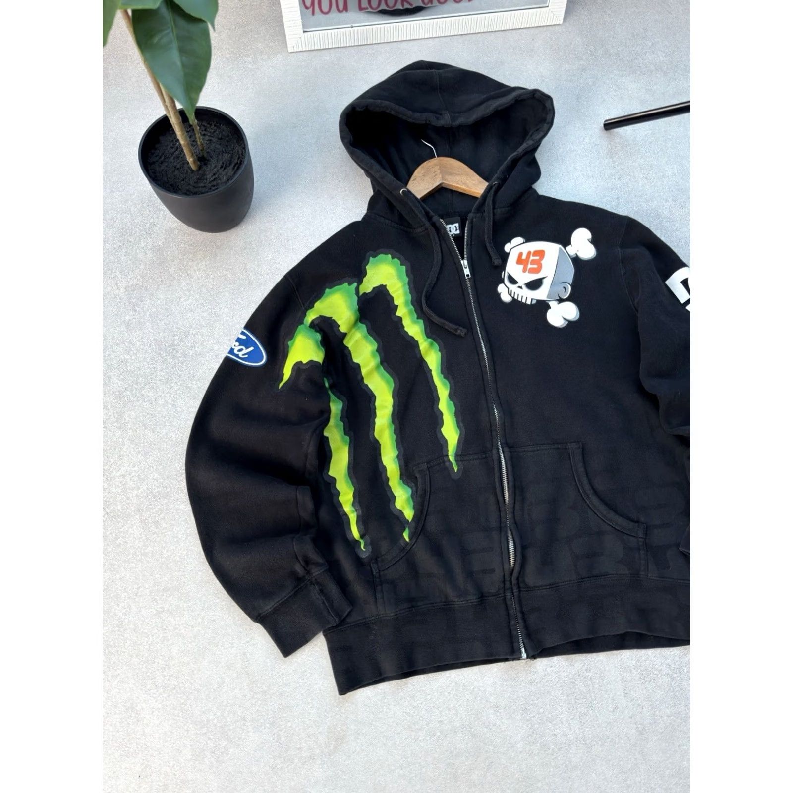 Vintage VINTAGE DC X Monster Energy Racing Y2K Rare Ken Block 43 Zip Hoodie Men M Black Logo 90s Streetwear Sports Mens Size US M / EU 48-50 / 2 - 3 Thumbnail