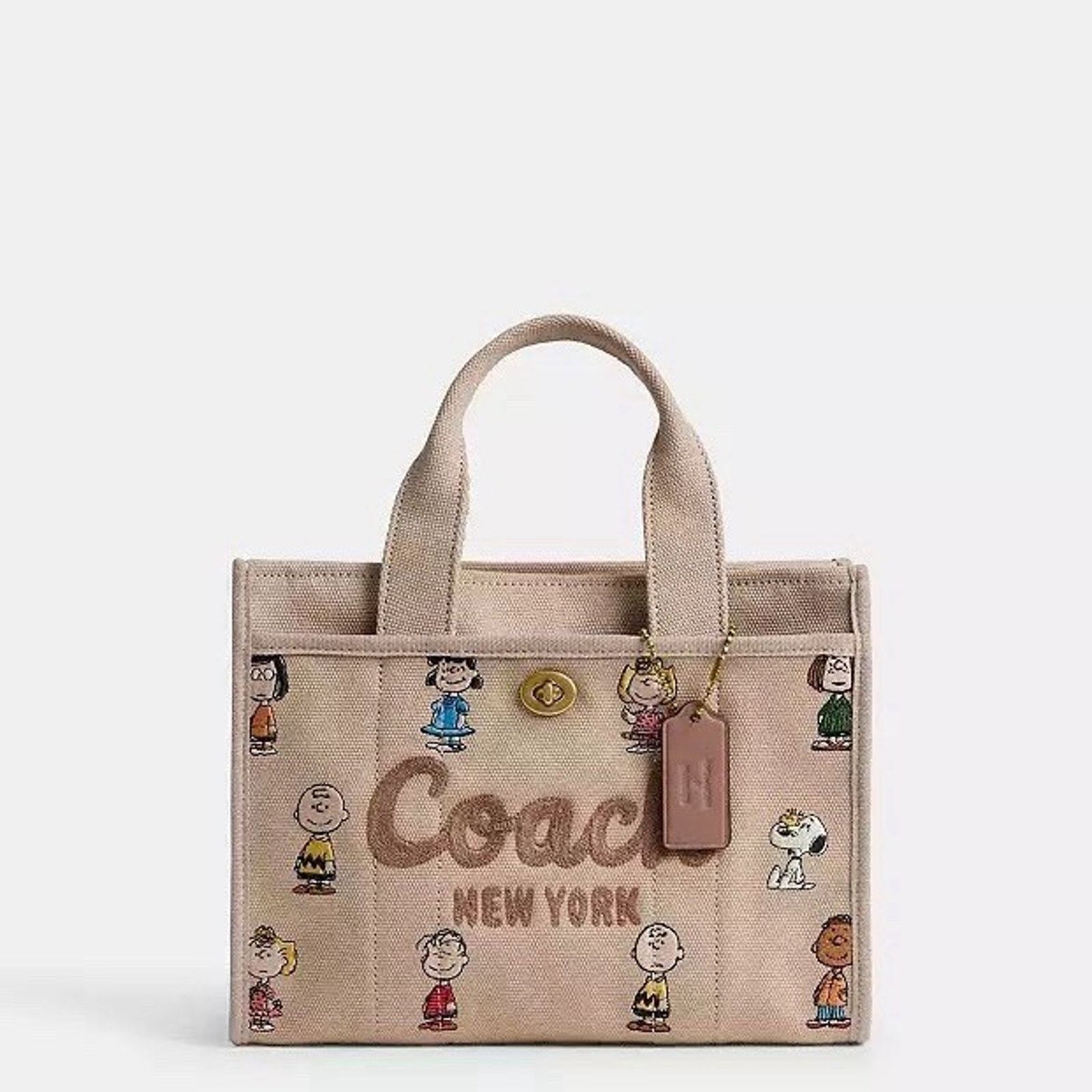 Coach NWT Limited COACH x PEANUTS Cargo Tote Bag 26 CBH43 Canvas Size ONE SIZE - 14 Thumbnail