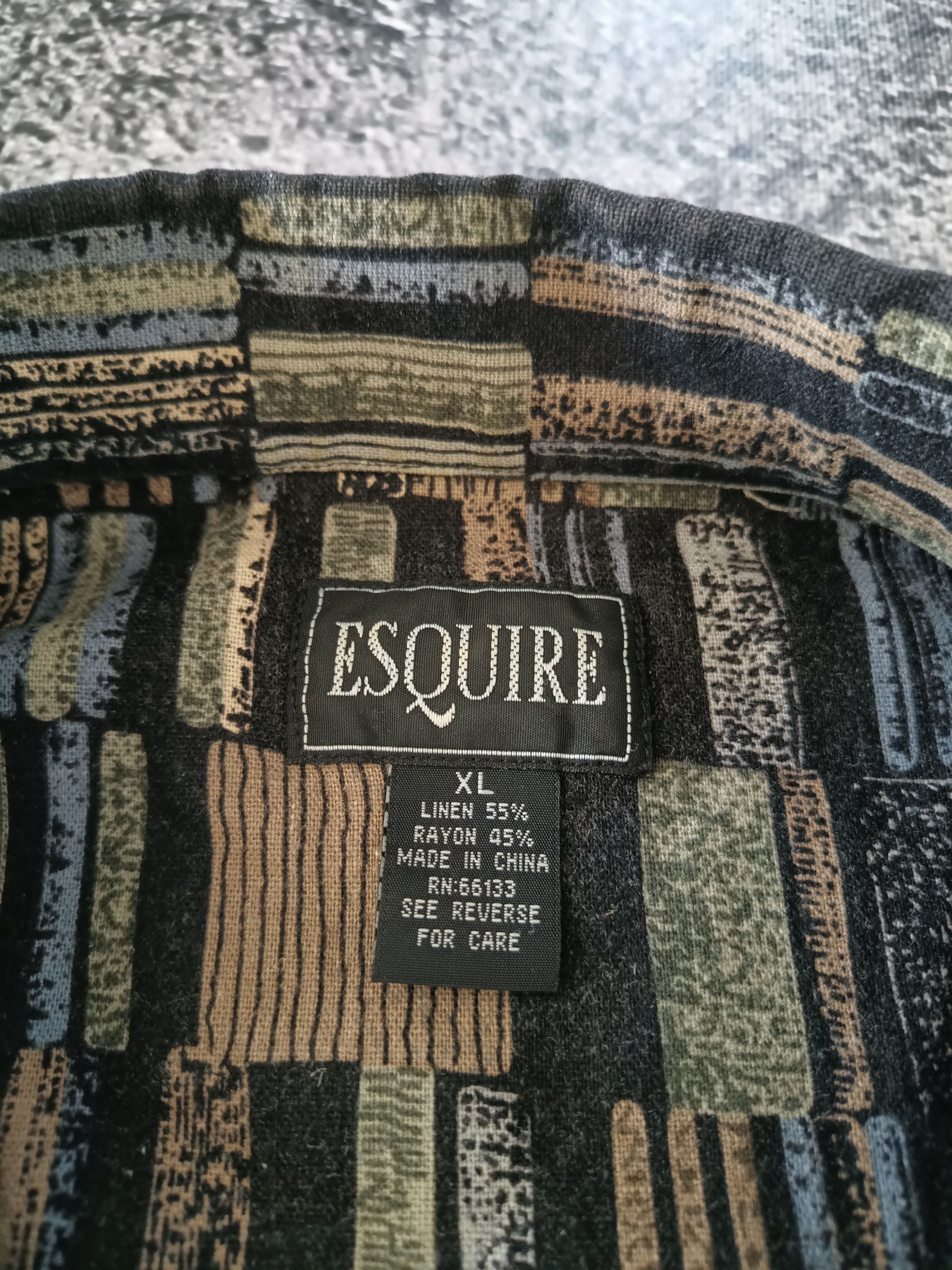 Vintage Vintage 90s abstrack linen rayon shirt Size US XL / EU 56 / 4 - 4 Thumbnail