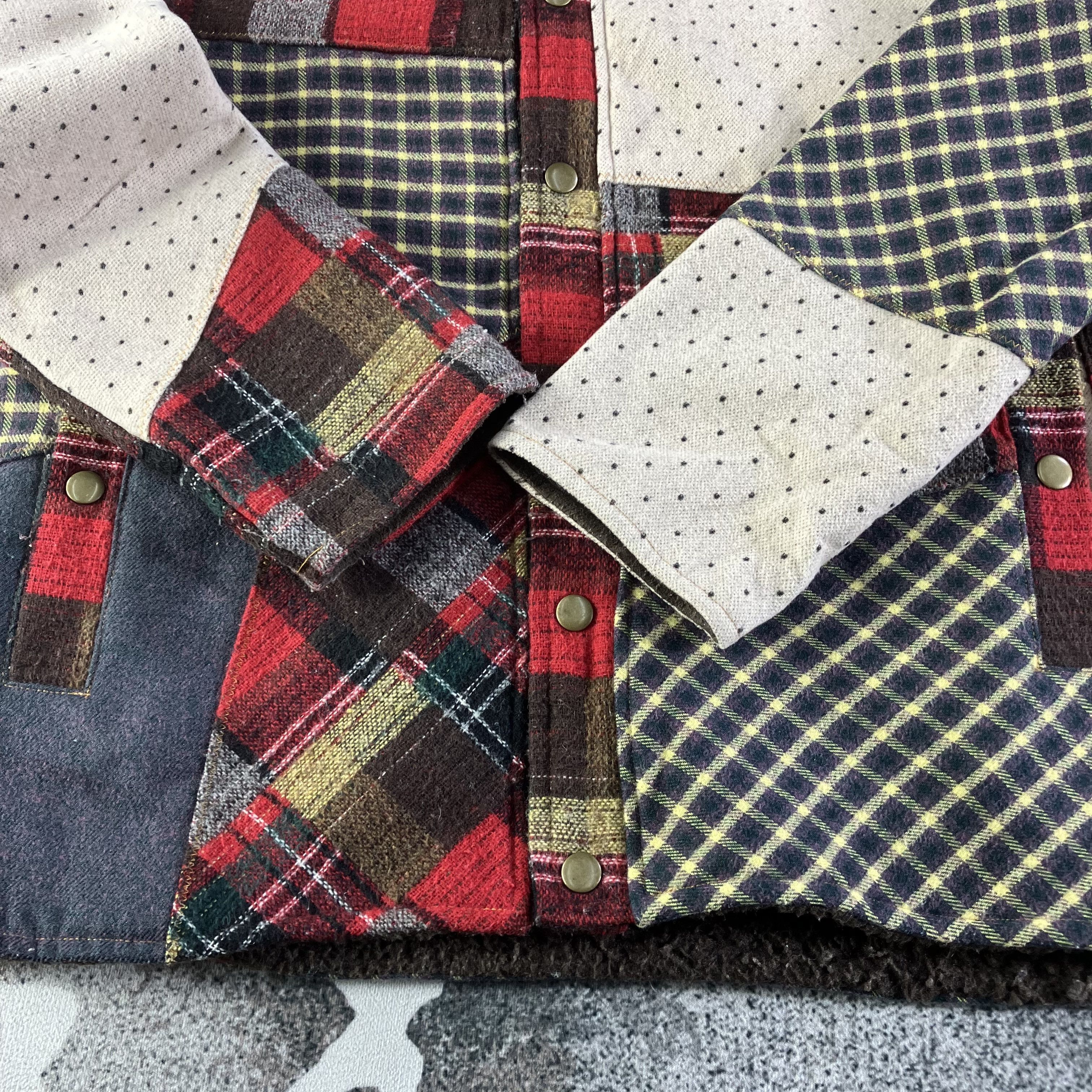 Japanese Brand Japanese Brand Cube Sugar Patchwork Jacket Size US S / EU 44-46 / 1 - 6 Thumbnail