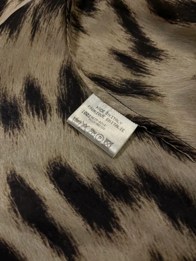 Roberto Cavalli AW2001 Roberto Cavalli Black Silk Leopard Print Shirt Size L / US 10 / IT 46 - 10 Thumbnail