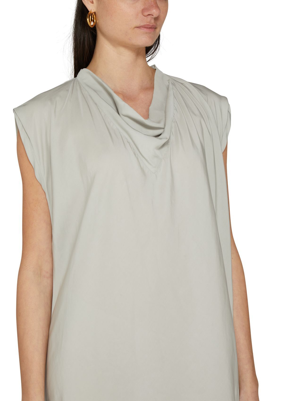 Lemaire o1s22i1n1024 Diagonal Cut Midi Dress in Grey Size S / US 4 / IT 40 - 3 Thumbnail