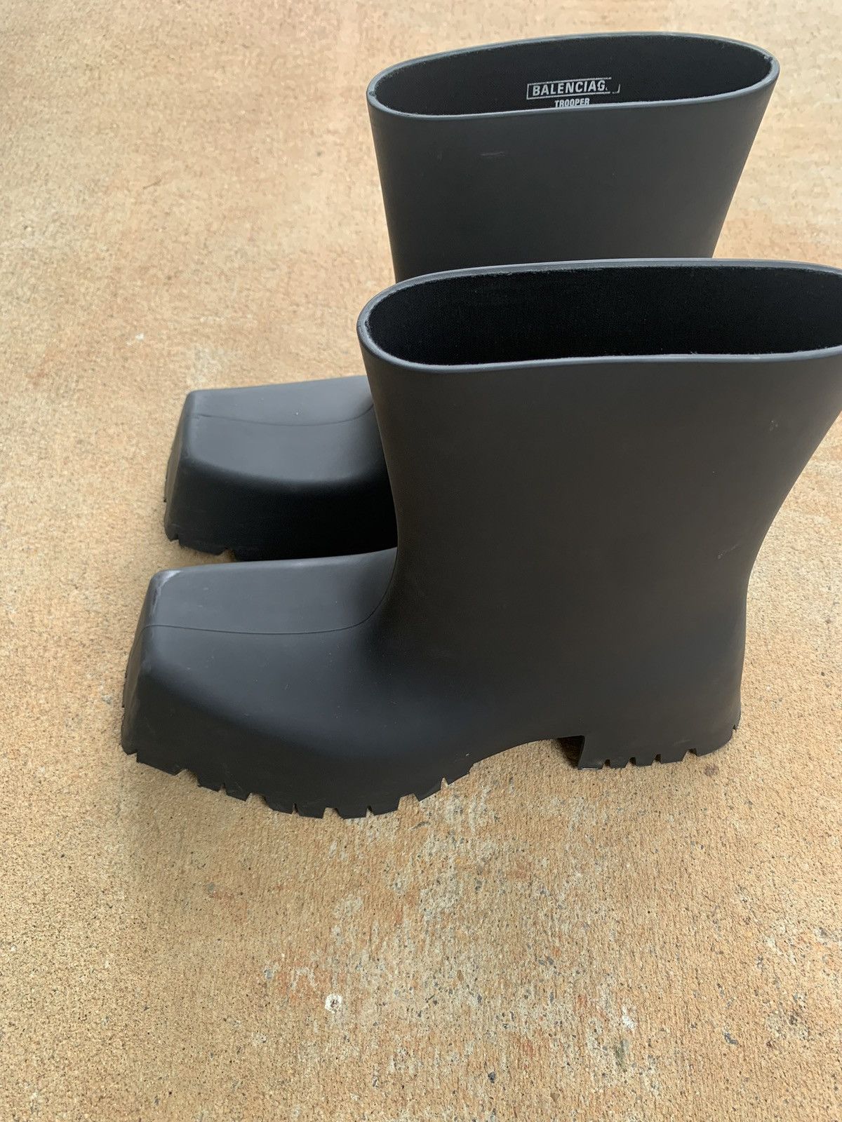 Balenciaga Trooper Rubber Boots | Grailed