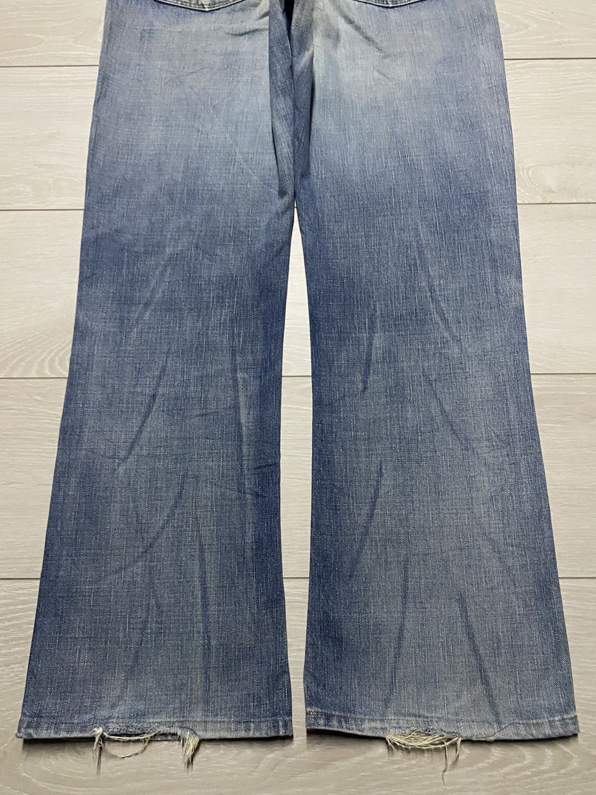 KOZABURO × Wrangler Wrangler Euro Fit Wide Leg Baggy Distressed Jeans Size US 34 / EU 50 - 6 Thumbnail