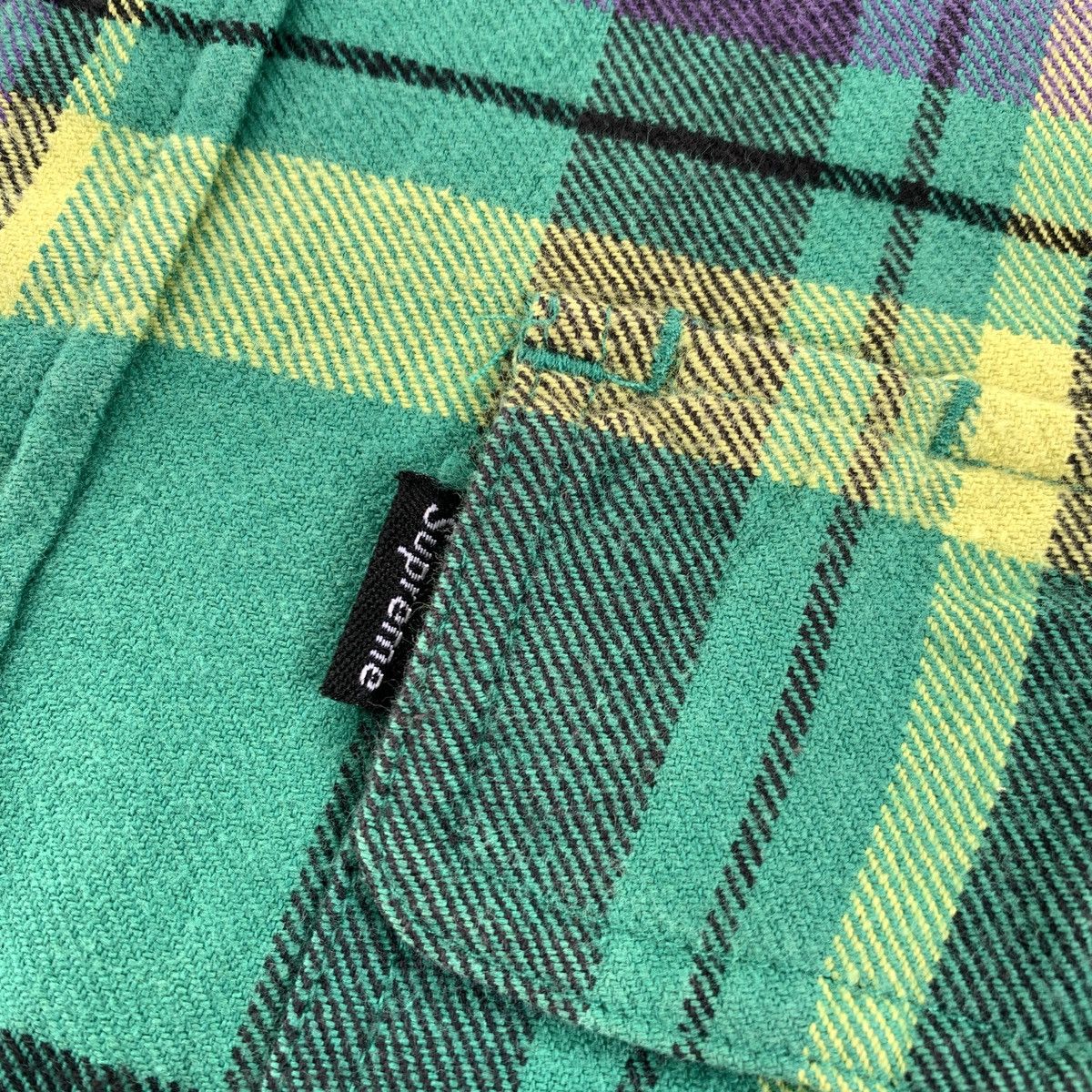 Supreme Supreme Double Pocket Plaid Flanel Shirt Size US S / EU 44-46 / 1 - 6 Thumbnail