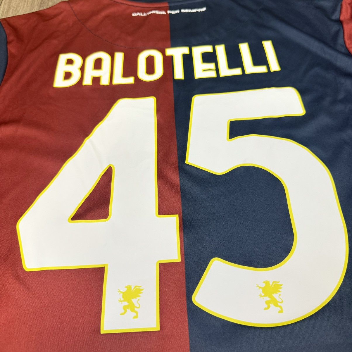 Kappa Genoa 24/25 home shirt #45 Balotelli Size US XXL / EU 58 / 5 - 4 Thumbnail