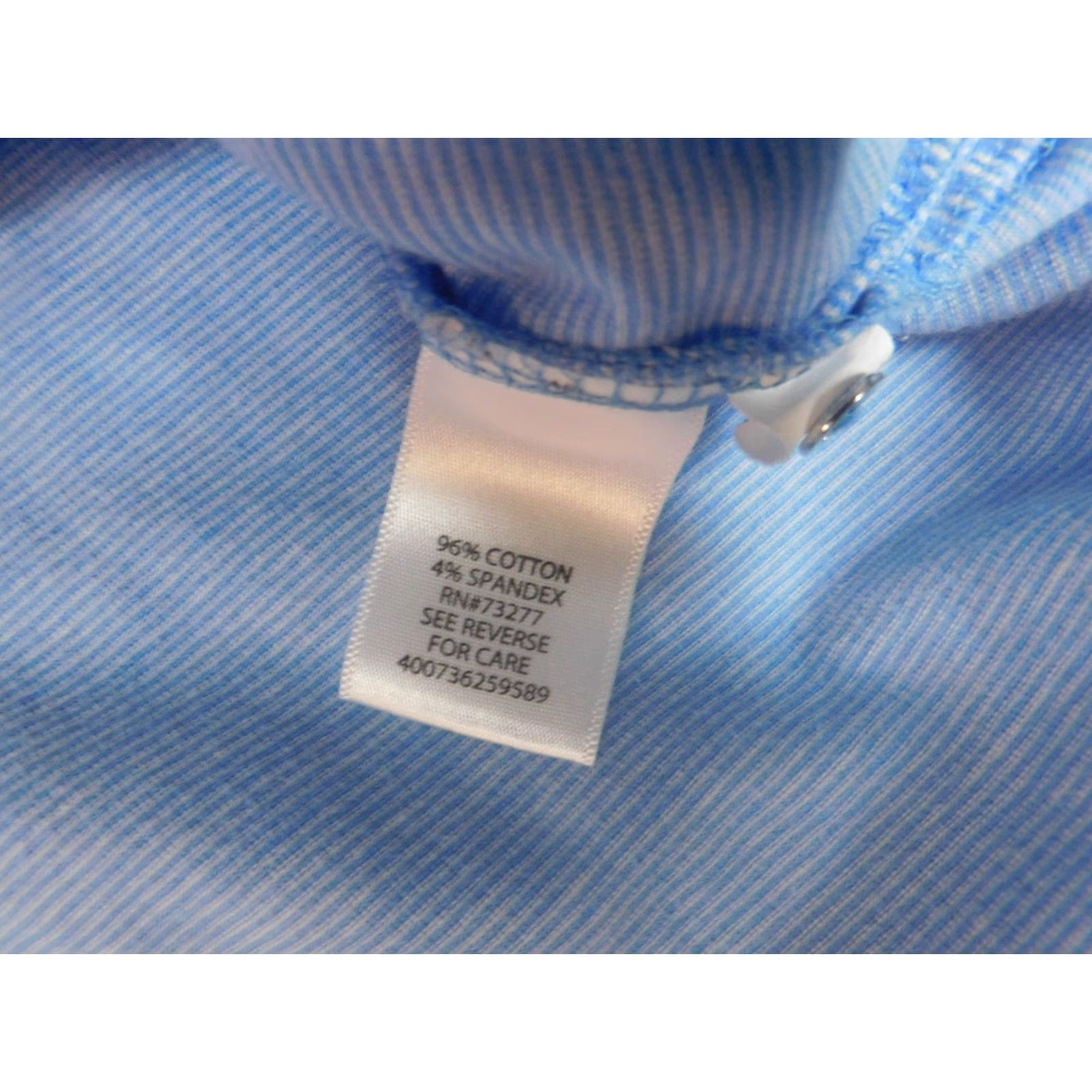 Croft & Barrow Croft & Barrow Blouse Womens Large Blue Striped Crew Neck Long Sleeve Pullover Casual Cotton Rayon Regular Classic Stretch Size L / US 10 / IT 46 - 7 Thumbnail