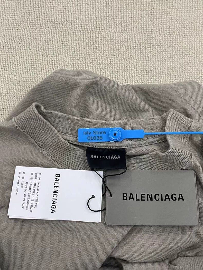 Balenciaga Balenciaga Letter Logo Print Crew Neck Short Sleeve T-Shir Size US S / EU 44-46 / 1 - 5 Thumbnail