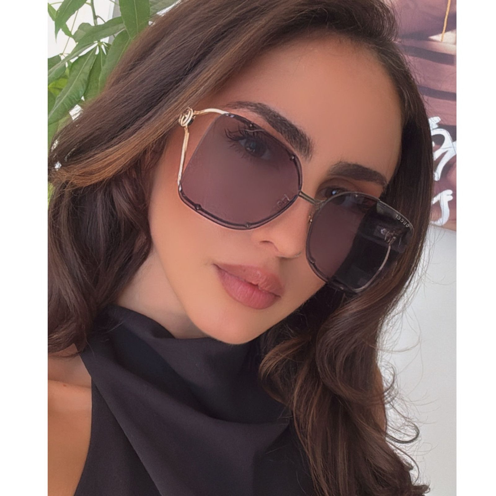 Gucci NEW Gucci GG1713SA Rimless Oversized Square Sunglasses $695 Size ONE SIZE - 1 Thumbnail