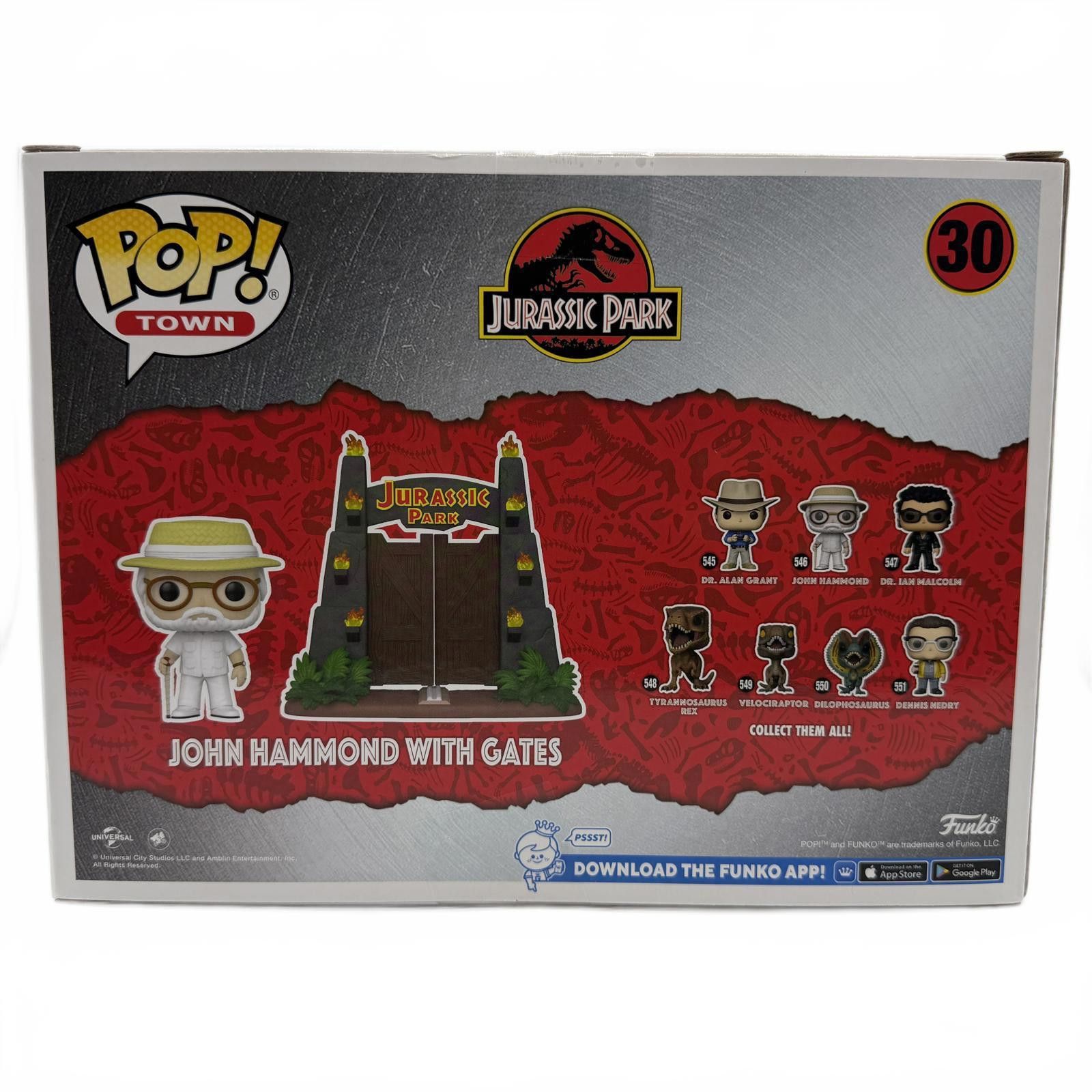 Other Funko POP! Town Jurassic Park John Hammond with Gates #30 Size ONE SIZE - 2 Thumbnail