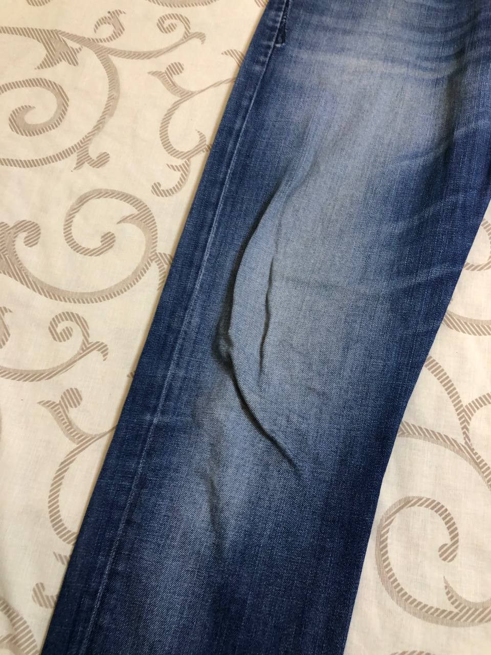 Diesel Diesel D-Bazer Tapered Distressed Dark Blue Jeans Size US 31 - 7 Thumbnail