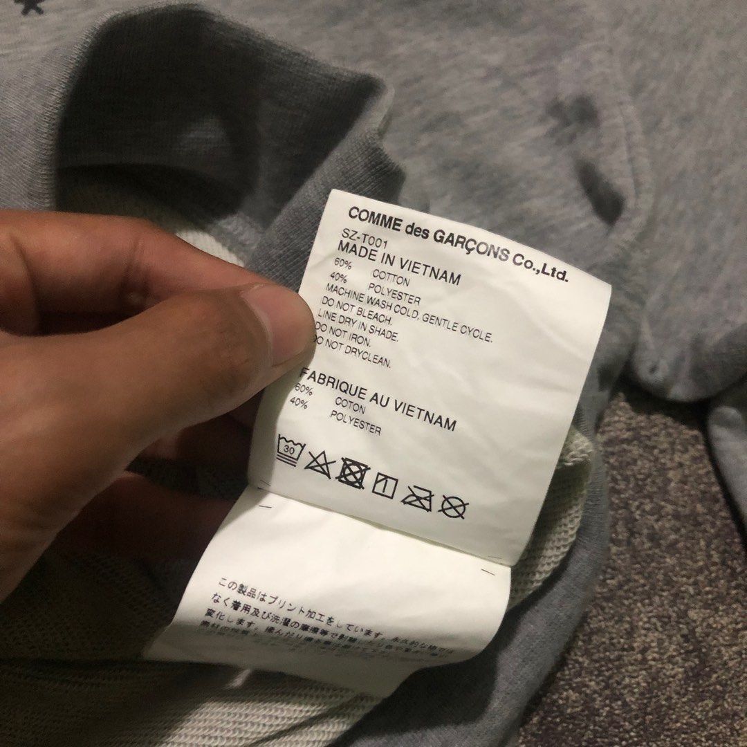 CDG by Comme des Garcons × Comme des Garcons × Japanese Brand Cdg ad 2018 hoodie grey Size US L / EU 52-54 / 3 - 6 Thumbnail