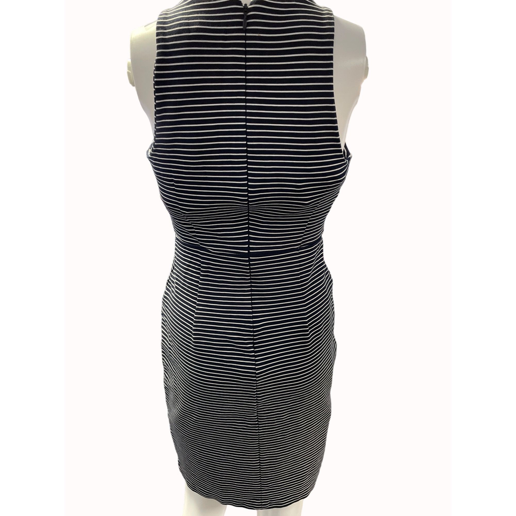 Banana Republic Banana Republic Womens Striped Blue and White Dress Size 0 S Size XS / US 0-2 / IT 36-38 - 4 Thumbnail