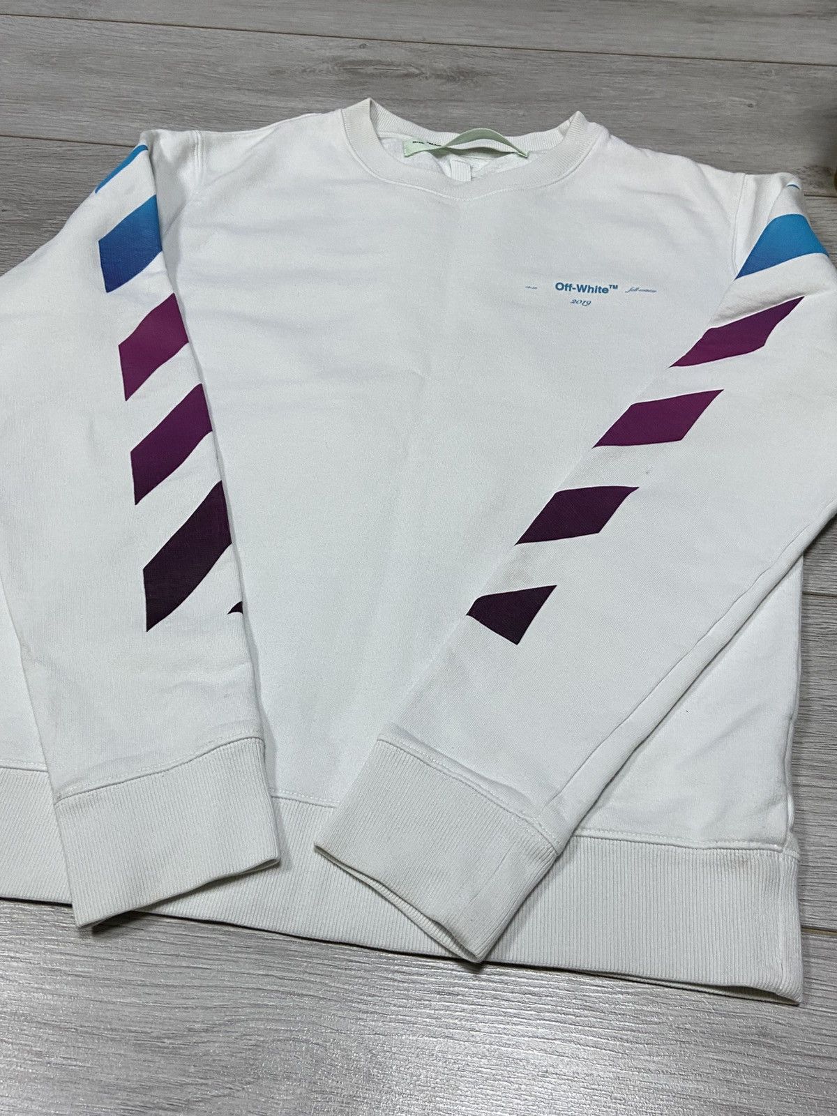 Off-White Off-White diagonal Gradient Arrows Sweatshirt Size US L / EU 52-54 / 3 - 5 Thumbnail