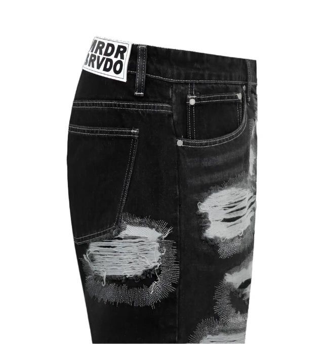 Who Decides War Who Decides War Darning Side Denim Jeans Size US 32 / EU 48 - 3 Thumbnail