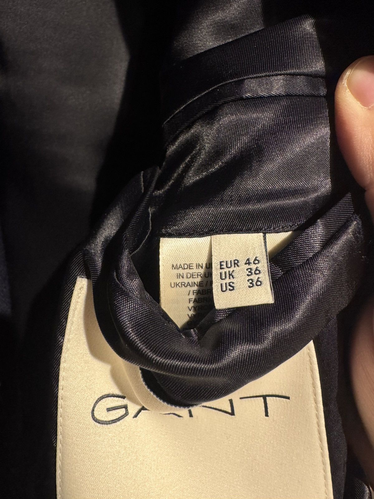 Gant Gant Club Blazer Blue Size 36R - 9 Thumbnail