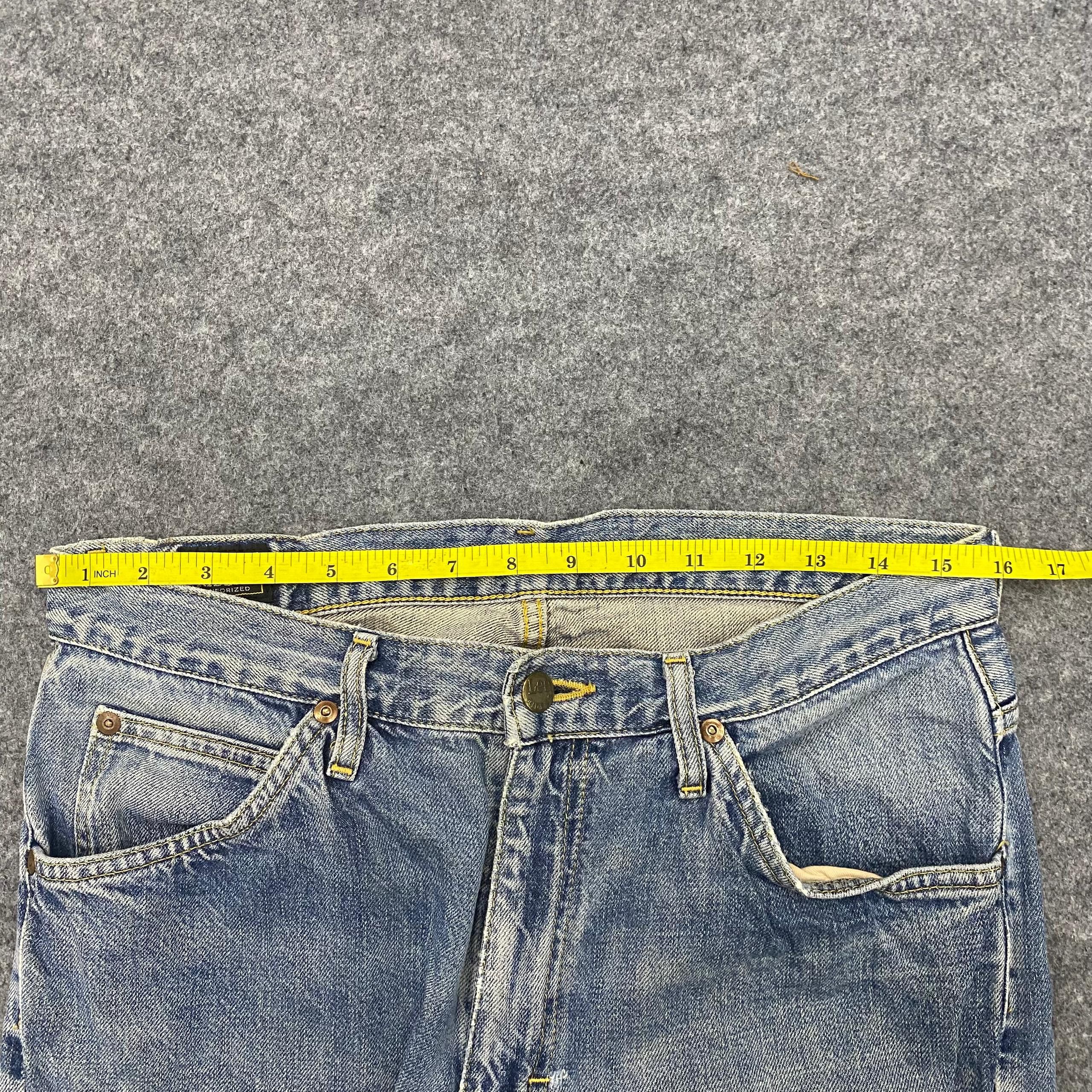 Japanese Brand 💥Best Offer💥Vintage Lee Riders Distressed Denim Size US 32 / EU 48 - 4 Thumbnail