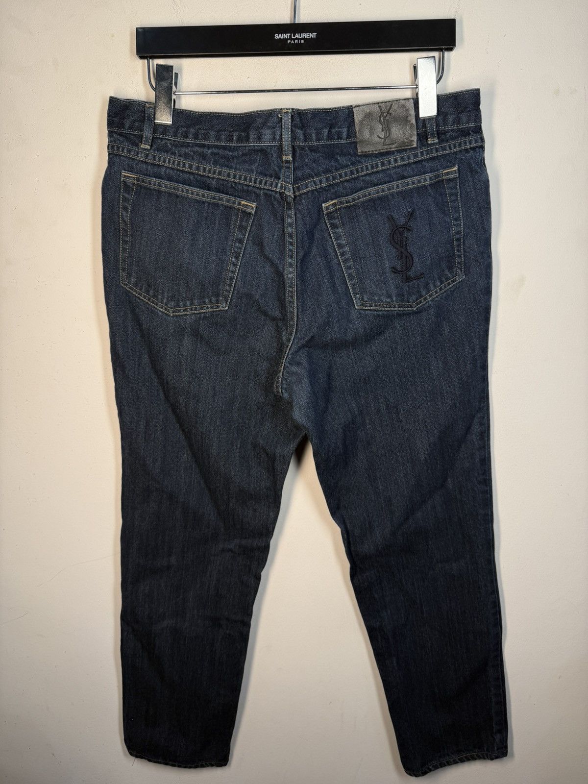 Yves Saint Laurent 34x30 YSL Jeans Denim Pants Indigo Selvedge Vintage Yves Size US 34 / EU 50 - 3 Thumbnail