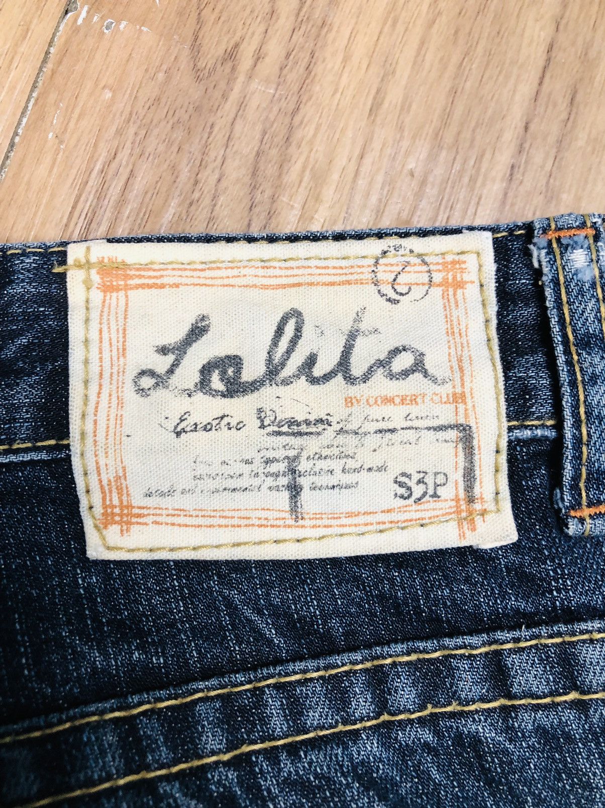 If Six Was Nine Lolita Jeans Y2K Distressed Bootcut/Flare Denim (Rare) (40) Size 32" / US 10 / IT 46 - 21 Thumbnail