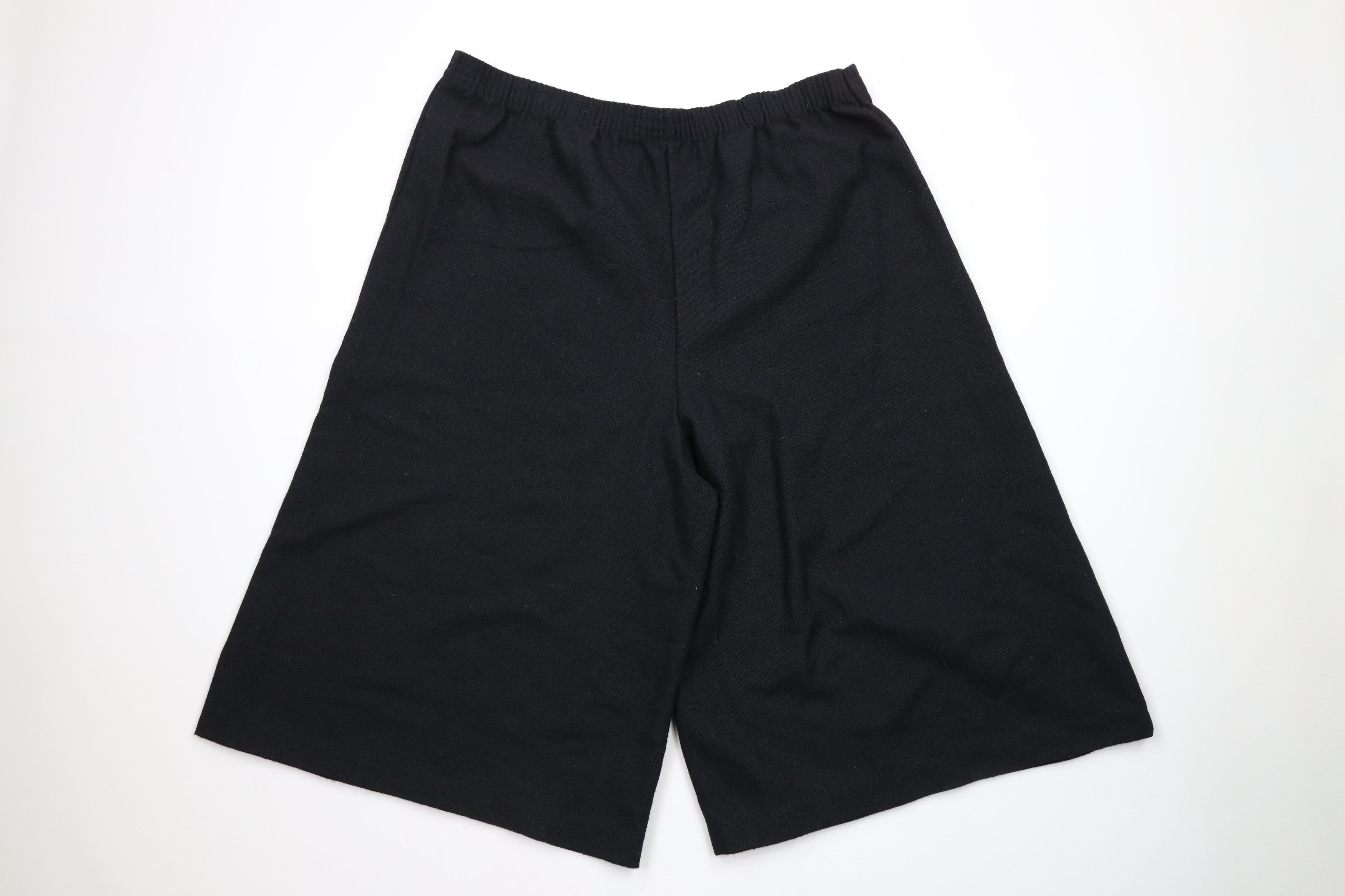 Vintage Vintage 70s Streetwear Knit Flared Baggy Wide Leg Shorts USA Size 38" / US 16 / IT 52 - 1 Thumbnail