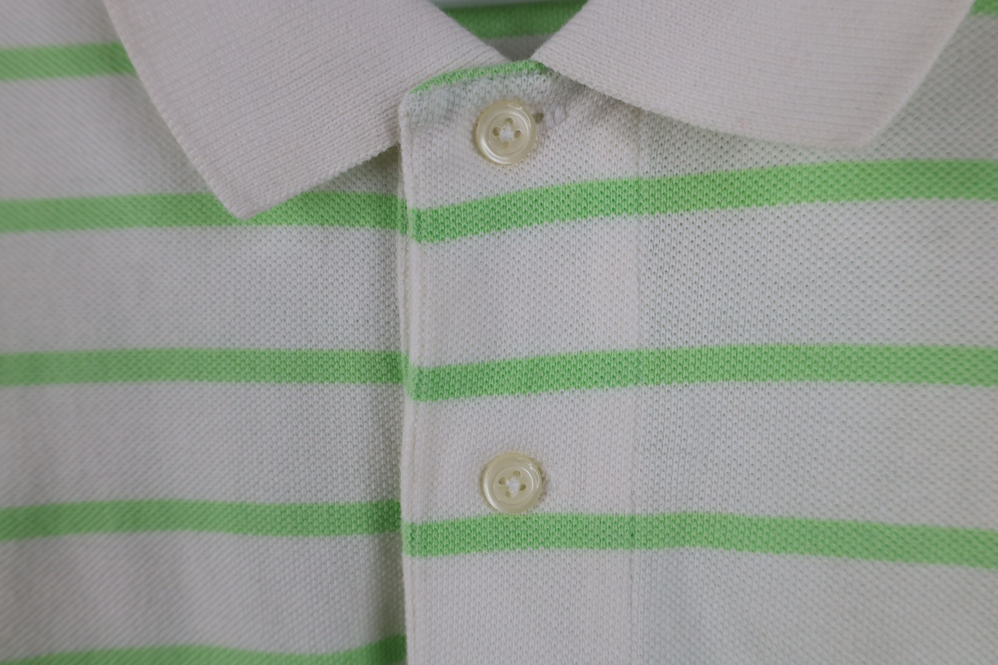 Ralph Lauren Vintage Ralph Lauren Cotton Striped Golf Polo Shirt White Size US M / EU 48-50 / 2 - 7 Thumbnail