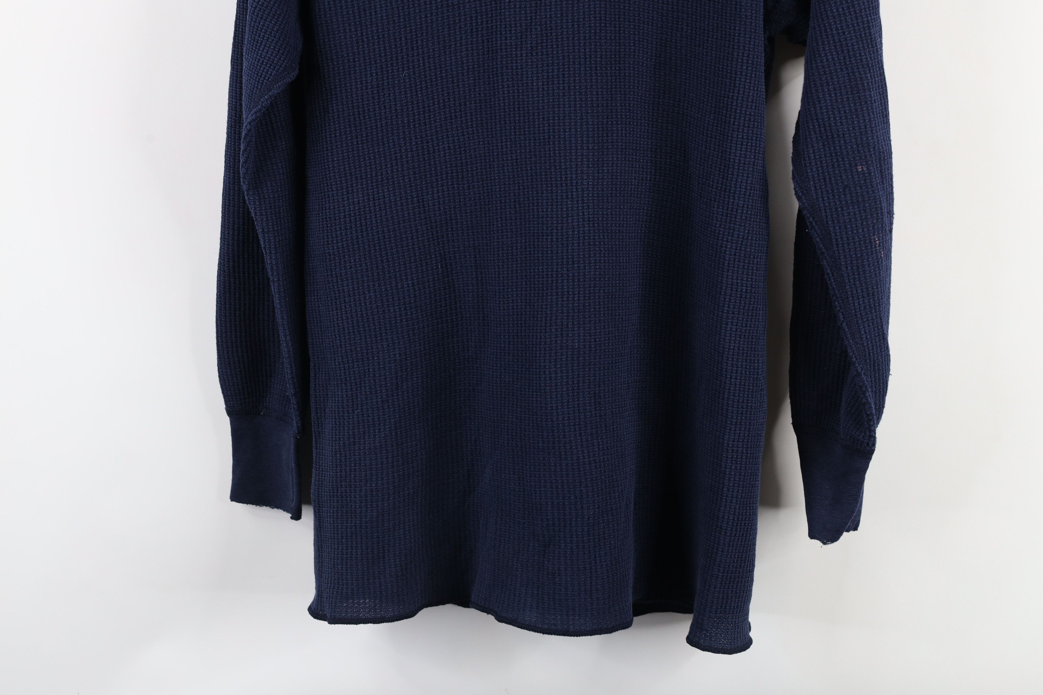 Vintage Vintage 70s Streetwear Waffle Knit Henley T-Shirt USA Size US XL / EU 56 / 4 - 14 Thumbnail
