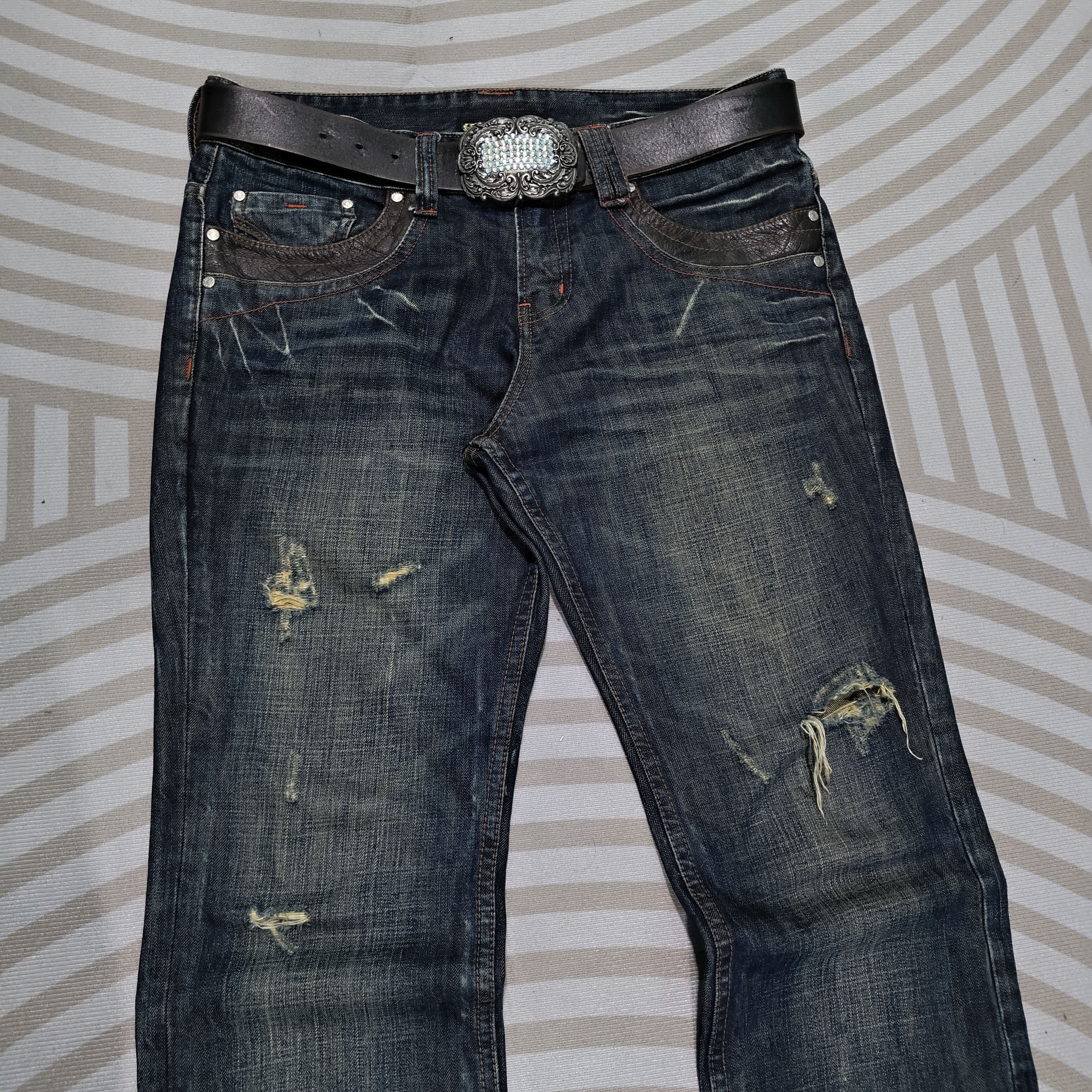 Art Comes First Japanese Brand Back Number Jeans Size US 32 / EU 48 - 8 Thumbnail
