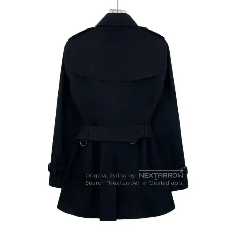 Burberry Burberry Women's Black Cotton Trench Coat. Size XXS / US 00 / IT 34 - 2 Thumbnail