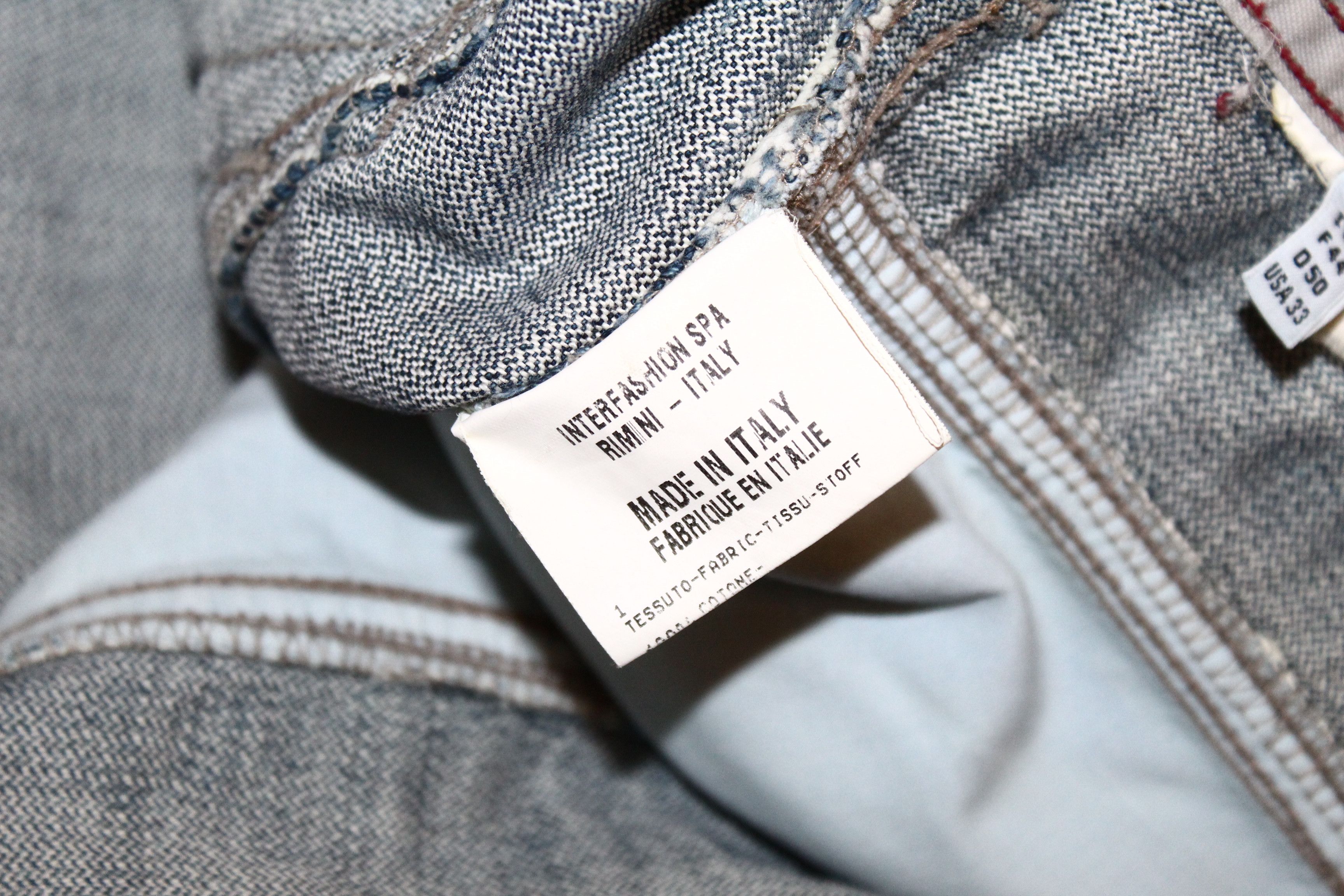Marithe + Francois Girbaud VTG Marithe Francois Girbaud Blue Faded Denim Baggy Jeans Size US 34 / EU 50 - 7 Thumbnail