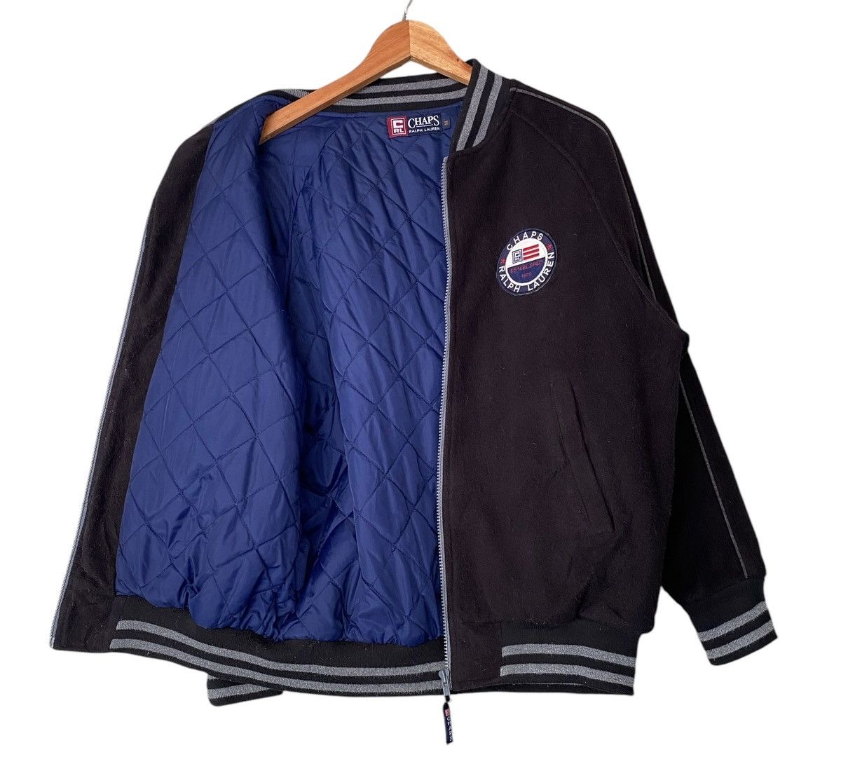 Chaps Ralph Lauren Black Fleece CHAPS RALPH LAURENT Zipper Jacket (M) Size US M / EU 48-50 / 2 - 14 Thumbnail