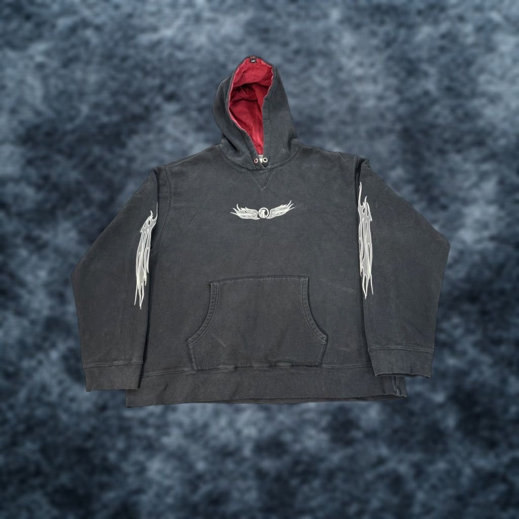 Old Navy VINTAGE Old Navy Hoodie Sweatshirt Mens 2XL Black Pullover Fleece Logo Graphic Print All Seasons Hooded Pockets Cotton Polyester Size US XXL / EU 58 / 5 - 1 Thumbnail