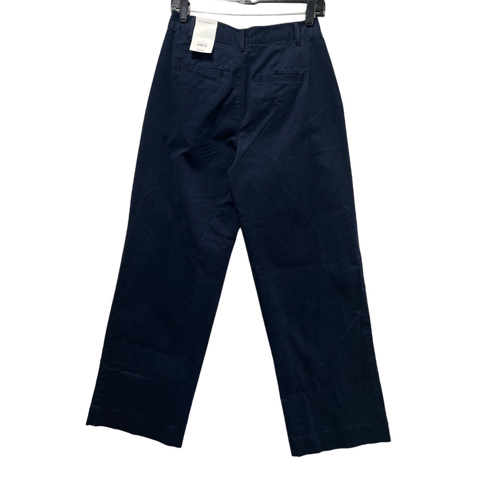Other Free Assembly - Women's Wide Leg Chino Pants - Blue - 2 Size 26" / US 2 / IT 38 - 4 Thumbnail
