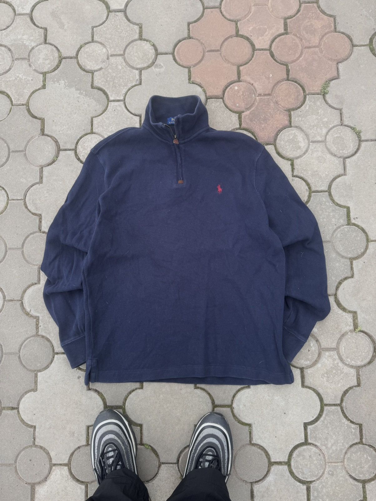 Polo Ralph Lauren × Ralph Lauren × Vintage Polo Ralph Lauren 1/4 Zip Hoodie Old money style Size US M / EU 48-50 / 2 - 2 Thumbnail