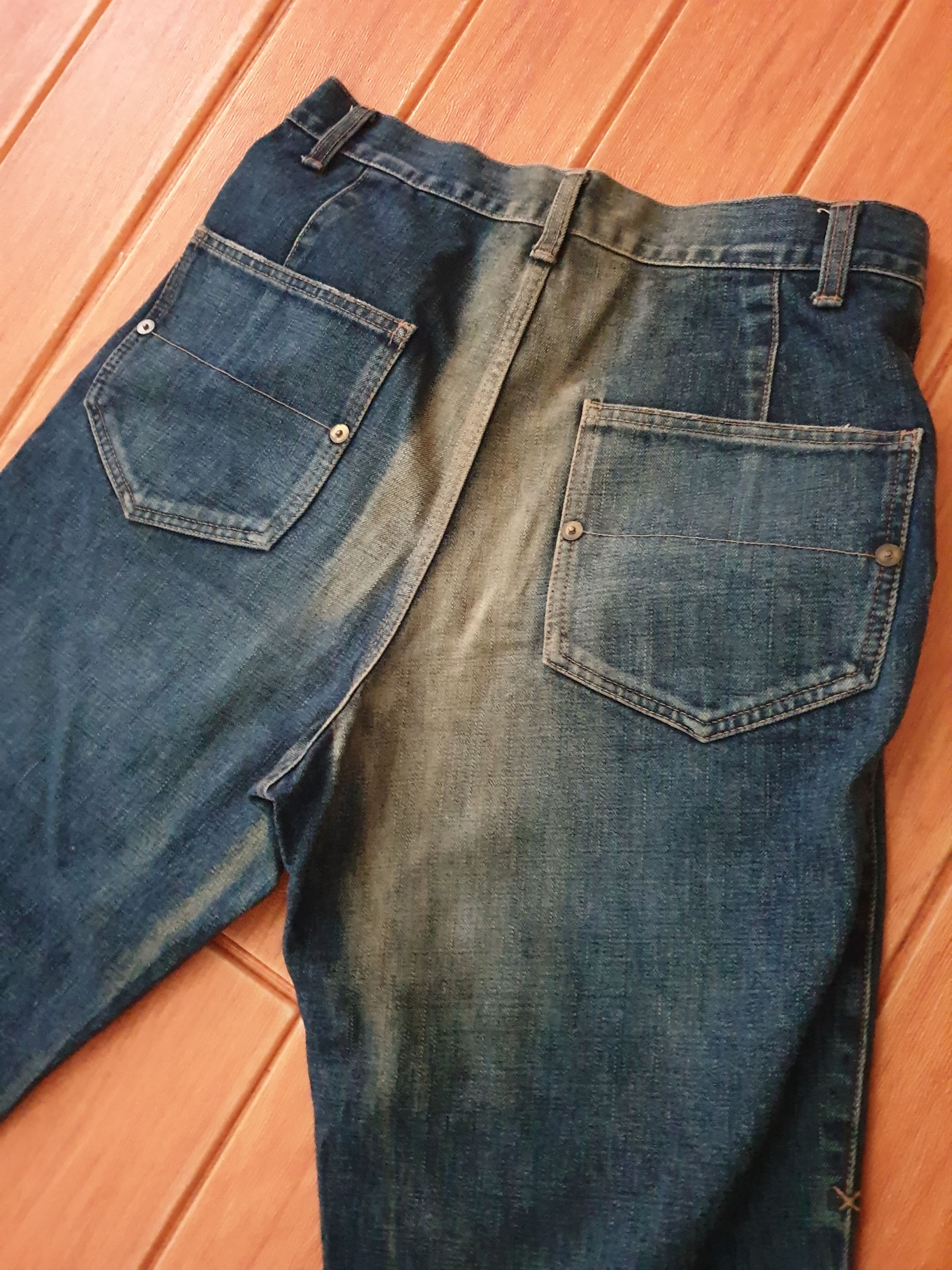Issey Miyake 💥Frapbois Issey Miyake Japanese brand denim pant Size US 31 - 14 Thumbnail