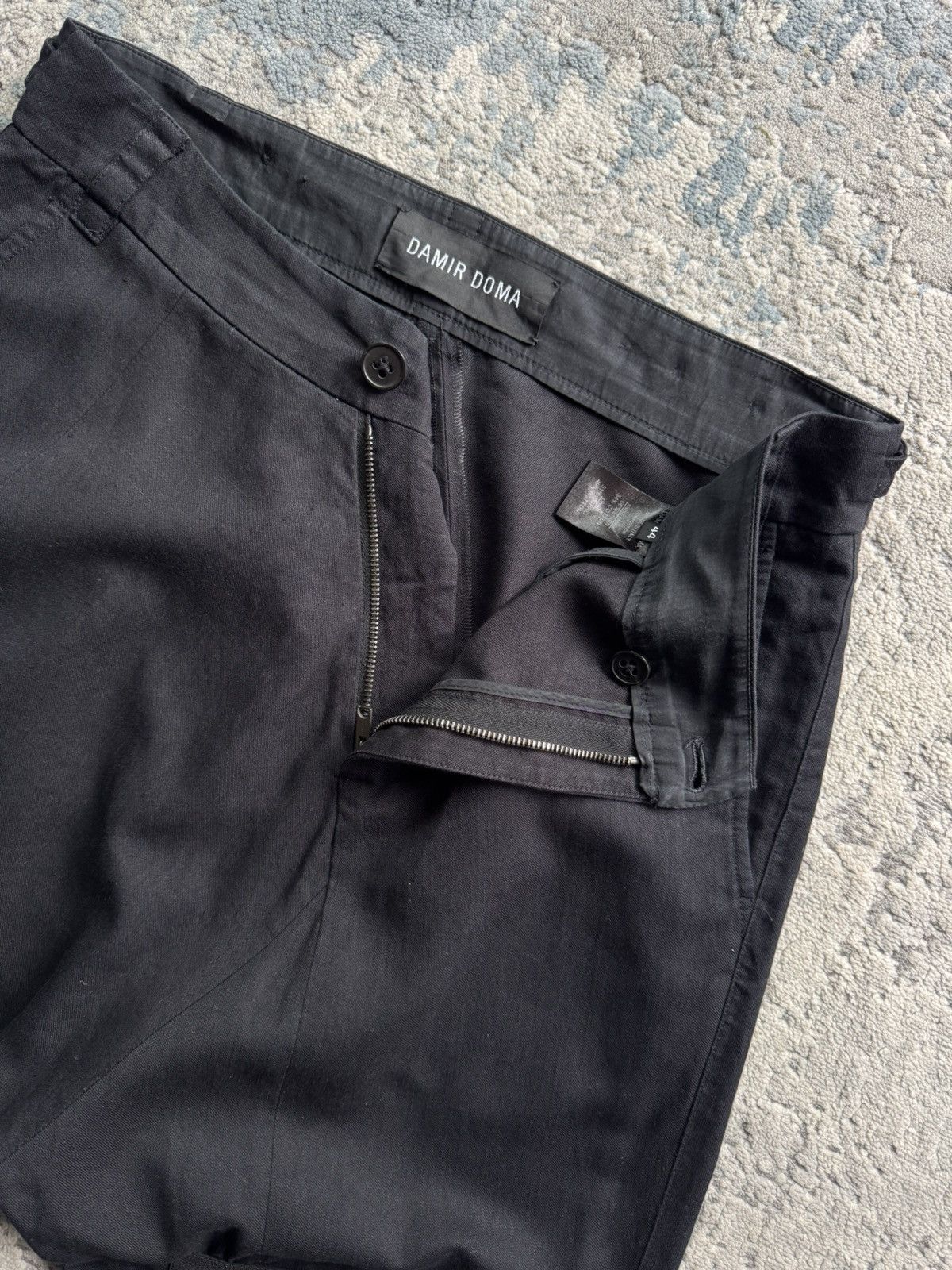 Damir Doma Damir Doma Linen/Leather Asymmetrical Pants Size 44 Size US 44 / EU 60 - 7 Thumbnail