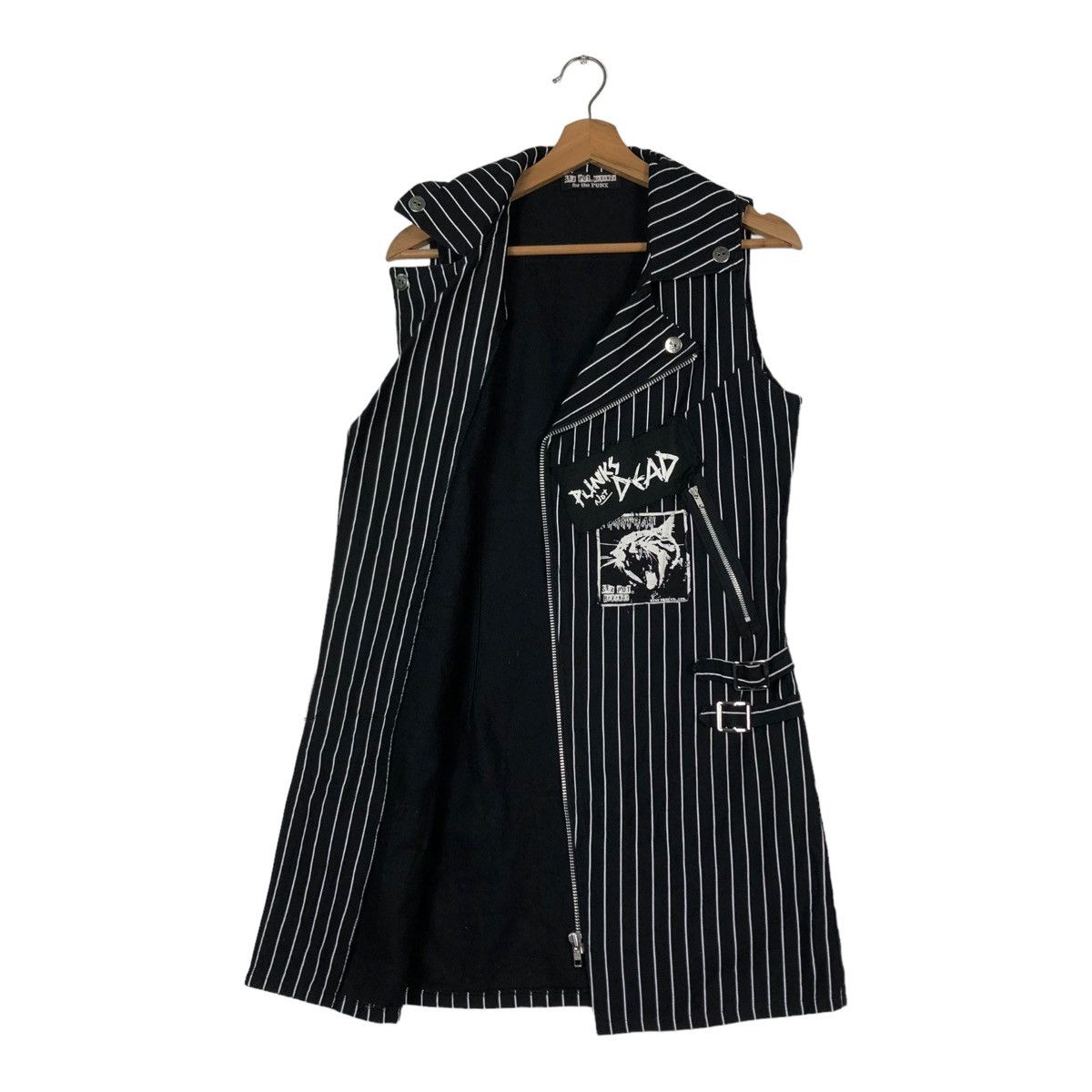 Japanese Brand BIKER TANKTOP SEX POT REVENGE FOR THE PUNK STRIPE PARACHUTE Size US M / EU 48-50 / 2 - 12 Thumbnail