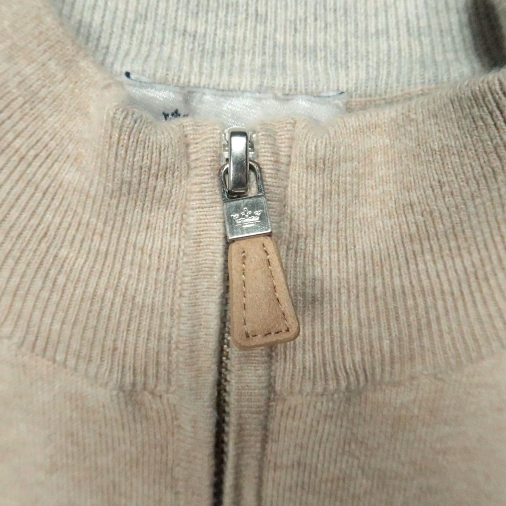 Peter Millar Peter Millar Sweater Men XL Khaki Tan Crown Soft Quarter Zip Pullover Jumper Size US XL / EU 56 / 4 - 3 Thumbnail