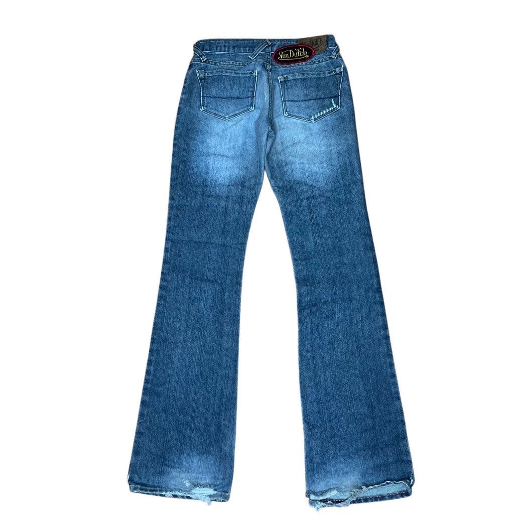 Vintage × Von Dutch Vintage 90s Y2K Von Dutch Patch Jeans Size 26 Made In USA Size 26" / US 2 / IT 38 - 2 Thumbnail