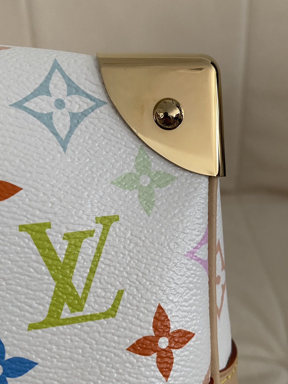 Louis Vuitton × Takashi Murakami Louis Vuitton Murakami Keepall Bandoulière 45 Monogram White Size ONE SIZE - 11 Thumbnail